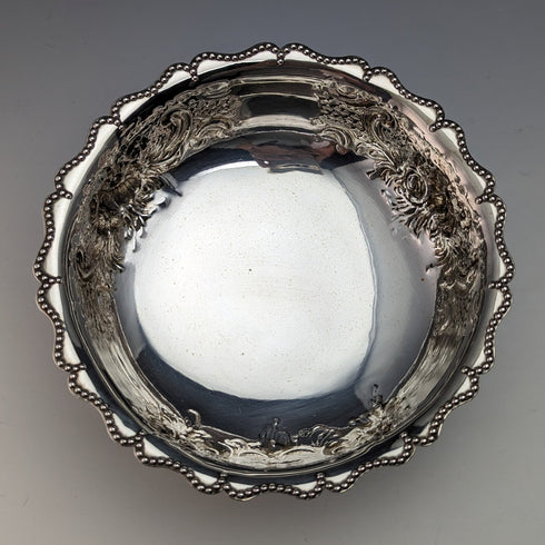 1880年 英国アンティーク 純銀製 脚付きボウル 113g Robert Harper